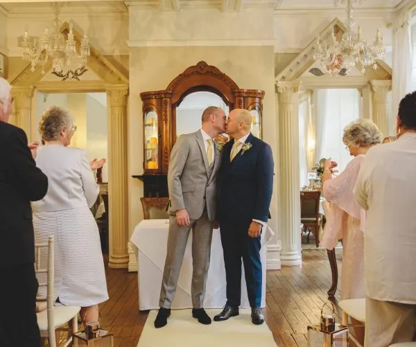 kissing couple