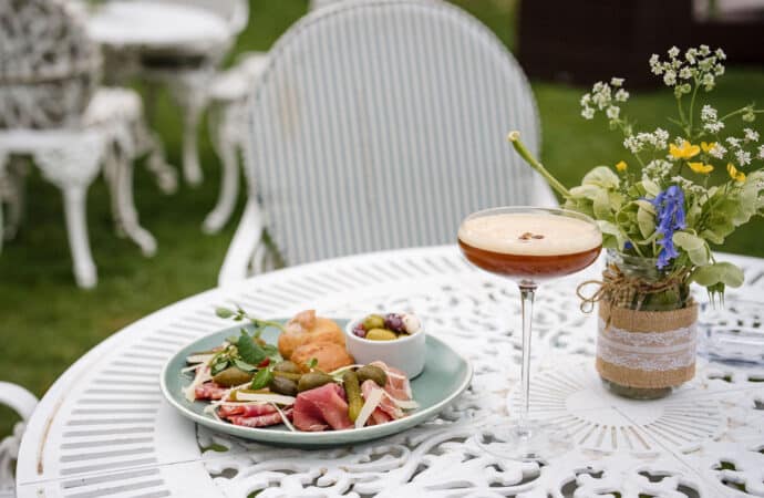 Beautiful table for dining at Berwick Lodge