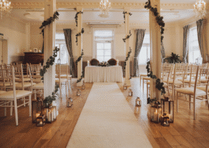 indoor wedding ceremony